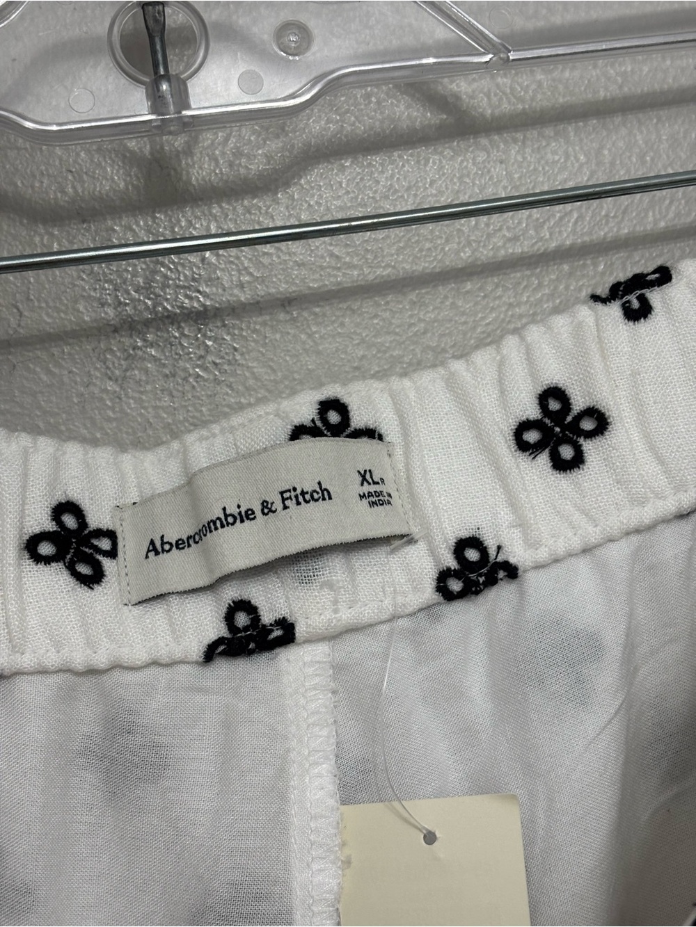 NEW Abercrombie Linen Blend Tank and Shorts Embroidered Matching Set - Size XL - Picture 14 of 14